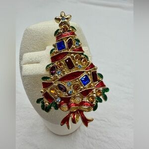 Vintage La Scala Tree Brooch
